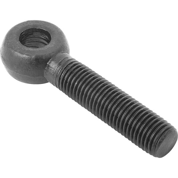 Eye Bolt Without Shoulder, M12, 107.5 mm Shank, 12 mm ID, Steel, Black oxide